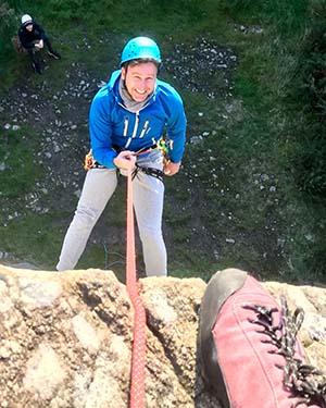 Climbing in Dalkey Quarry